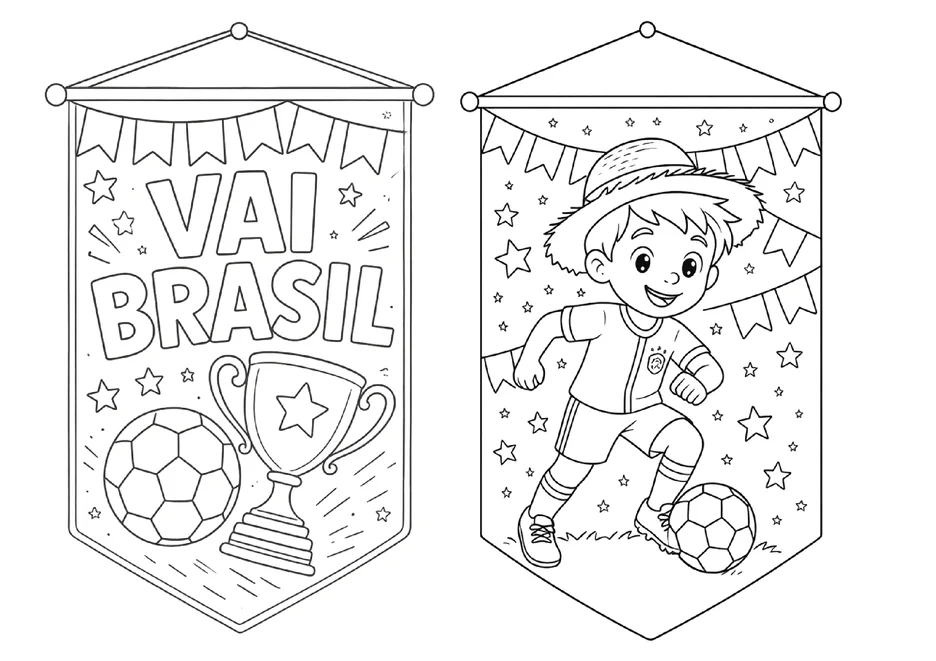 Bandeirinhas da copa do mundo para colorir e imprimir para imprimir e colorir - imagem 9